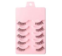 NYSDM Half Eyelashes Natural Faux Mink Lashes Cat Eye Lashes Wispy Fluffy Eyelash Extension Makeup Manga False Lashes