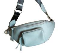 NYSDM Leather Shoulder Crossbody Waist Bag Fashionable and Versatile Small Advanced Sense Trendy Chest