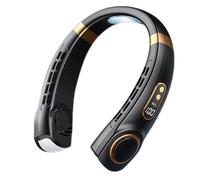 NYSDM Neck Fan Portable Fan around Neck, Rechargeable 5 Wind Speed Ultra Quiet Bladeless Headphone Design for Travel Men Women