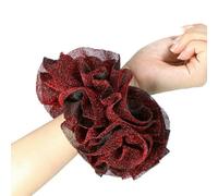 NYSDM Oversize Scrunchies Giant Large Intestine Big Hair Ties Elastic Rubber Bands Glitter Ponytail Holder Hijab Volumizing