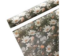 NYSDM Premium Thick Spring Green Luxury Gift Wrapping Paper Elegant Botanical Art Design Birthday Presents Present Wrapping