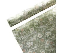 NYSDM Premium Thick Spring Green Luxury Gift Wrapping Paper Elegant Botanical Art Design Birthday Presents Present Wrapping