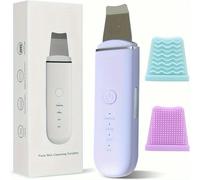 NYSDM Skin Scrubber, Skin Scraper Pore Cleanser With 4 Modes Skin Care Tool Deep Facial Cleansing 2 Silicone Sleeves Included