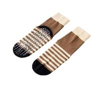 NYSDM Two pairs of Fashion stripes socks women yoga Pilates fitness anti-slip Color matching Aerobics Sport tube Dancing floor