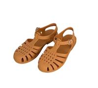NYSDM Women Rome Sandals Cut-out Gladiator Style Summer Shoes Soft PVC Peep Toe Girls Student Street Outdoor Sandals
