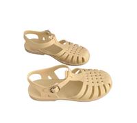 NYSDM Women Rome Sandals Cut-out Gladiator Style Summer Shoes Soft PVC Peep Toe Girls Student Street Outdoor Sandals