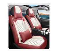 NYSFGOFJGOM Car Seat Covers For Buick For Enclave For Cascada For Encore Accessories Artificial Leather Universal Car Seat Cover(W-Red B)