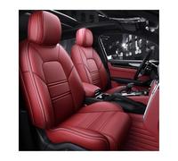 NYSFGOFJGOM Car Seat Covers For Cayman 2013-2016 Custom Fit Car Seat Covers Accessories Full Set Middle Perforated Leather Specific Car Seat Cover Set(Burgundy)