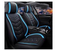 NYSFGOFJGOM Car Seat Covers For Jazz For CR-V For Civic For HR-V For Accord E ZR-V Leather Car Seat Covers Full Set Universal Car Seat Cover Set(Blue)