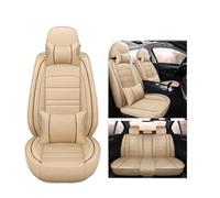 NYSFGOFJGOM Car Seat Covers For TOYOTA For Auris For Avensis For Crown For 4Runner Full Coverage Universal Car Seat Cover(Beige A)