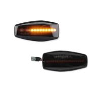 NYSFGOFJGOM Car Turn Signal Dynamic Amber LED Side Marker Turn Signal Light Sequential Blinker Lamps For KIA For RIO For SEDONA For SPORTAGE 2006-2010