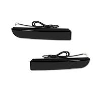 NYSFGOFJGOM Rear taillights 2pcs For Mitsubishi For Lancer For Evo X For Outlander Red Rear Bumper Reflector Lights,Tail/Brake Fog Lamps and Turn Signal Light Reversing light assembly(Smoked)