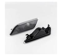 NYSFGOFJGOM Side Indicator 1Pair For Mercedes For Benz W204 C180 C200 C250 C300 C350 Front Bumper Reflector Side Marker Black Shell OEM#:2128200021 2128200121 Turn Singal Light(Clear)