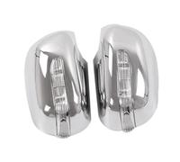 NYSFGOFJGOM Side Indicator 2X For Toyota For Hilux 2005-2011 Silver Chrome Rearview Side Door Mirror Cover Cap With Turn Signal Light Lamp Turn Singal Light