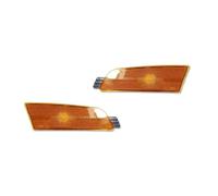 NYSFGOFJGOM Side Indicator For Mazda 6 2009 2010 2011 2012 2013 Smoked Lens Front Bumper Side Marker Parking Light Cover Shells Kit No Bulb Car Accessories Turn Singal Light(Amber)