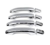 NYSGMVBDOFH 8pcs Set Car Exterior Door Handle Covers Chrome for Chevy for Silverado 1500 2500 3500 for GMC 2014 2015 2016 2017 2018 2019 Outer Door Handle(Chrome)
