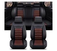 NYSGMVBDOFH Car Seat Cushions For VW For Touareg For Phaeton For T-ROC All Models Accessories Interior Universal Car Seat Cover Front Rear Seat Protectors(B-Coffee A)