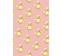 Nysha Books Cozy Creatures Collection: Cute Duck with Yellow Bow Notebook | Aesthetic Minimal Journal | 5.5 x 8.5 Blank Pages: Soft Pastel Duck Design • 100 Blank Pages • Cute & Cozy Everyday Notebook