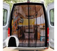 NYSLDSCO Campervan Door Bug Screen for Peugeot Boxer (X250 X290 2006-2025 2026), Heavy Duty Mesh Panel Magnetic Closure Ventilation Accessory,180 * 150- rear door