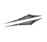 NYSLDSCO Car Metal Letter Emblems Sticker, for CADDY Side Body Trunk Exterior Badge Decals Emblem Styling Decorative Accessories,A