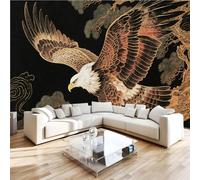 NYSMGS Eagle Photo Wallpaper 3D Retro Ethnic Style Wall Mural, Nonwoven Wall Paper Murals Wall Art for Bedroom Living Room Office Home Decor, Wallpaper 350x256cm Poster Picture 5C494