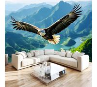 NYSMGS Eagle Photo Wallpaper 3D Wall Mural, Nonwoven Wall Paper Murals Wall Art for Bedroom Living Room Office Home Decor, Nature Mountains Animals Wallpaper 250x175cm Poster Picture 4H226
