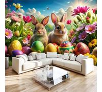 NYSMGS Feature Wall Mural 300 x 210 cm, Easter Bunny Photo Wallpaper
