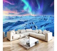 NYSMGS Northern Lights Photo Wallpaper 3D Wall Mural, Nonwoven Wall Paper Murals Wall Art for Bedroom Living Room Office Home Decor, Nature Landscape Wallpaper 200x140cm Poster Picture 4H106