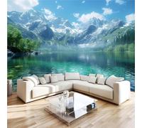 NYSMGS Snow-Capped Mountains Photo Wallpaper Mural 200 x 140 cm, 3D