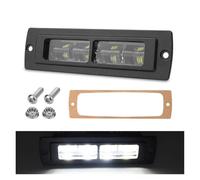 NYSQOFMB Brake Light 12V 24V Flush Mounting Headlight 7 Inch White Work Lamp Bar Rear Bumper Led Stop Indicator Reverse Light Driving Beam Foglight(1pc White Light)