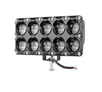 NYSQOFMB Brake Light 40W LED Square Work Lamp Dual Row External Headlight White Yellow Fog Light 12V 24V For Truck Trailer Van 10Led Worklight(1pc LED Worklamp)