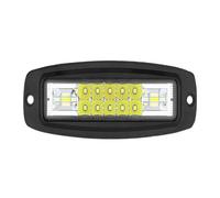 NYSQOFMB Brake Light LED Flush Mount Work Light Bar 7inch Amber Head Driving Lamp Flood Spot Beam Rerr Bumper Reverse 12V 24V For Cargo Trailer(1pc White Light)