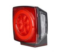 NYSQOFMB Brake Light LED Trailer Brake Tail Light Stop Turn Tail Lights Assembly Square LED Light Waterproof for Truck Marine Boats