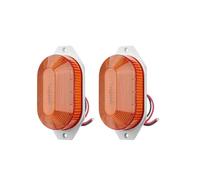 NYSQOFMB Brake Light Tail Side Marker Light 12V LED Brake Indicator Truck Bus RV for Cargo Van Interior Warning Signal Lamp 21Leds Clearance Lights(2pcs Yellow Light)