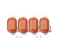 NYSQOFMB Brake Light Tail Side Marker Light 12V LED Brake Indicator Truck Bus RV for Cargo Van Interior Warning Signal Lamp 21Leds Clearance Lights(4pcs Yellow Light)