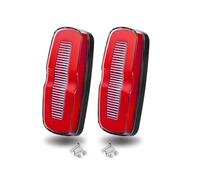 NYSQOFMB Brake Light Truck Flowing Side Marker Lights 12V 24V LED Clearance Lamp Turn Signal Brake Indicator for Cargo Trailer Tractor Car Stop(2pcs Red Yellow)