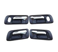NYSQOFMB Car Handle Cover 4Pcs/lot Chrome ABS Plastic Black Auto Interior Inside Door Handle for Accord 3 Stypes 4th 6th Generation Assist Handle(Set C 6th)