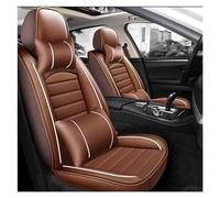NYSQOFMB Car Seat Cover Leather Auto Accessories For Ssangyong All Models For Korando For Kyron For Rodius For ActYon For Rexton Styling Car Seat Covers(Brown pillow)