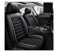 NYSQOFMB Car Seat Cover Leather Auto Accessories For Ssangyong All Models For Korando For Kyron For Rodius For ActYon For Rexton Styling Car Seat Covers(Black white)