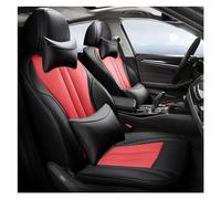 NYSQOFMB Car Seat Cover Leather For Skoda For Octavia A5 A7 For Fabia For Rapid For Kodiaq For Superb For Yeti Accessories Protectors Car Seat Covers(BLACK RED LUX)