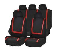 NYSQOFMB Car Seat Covers For Chevy For Lacetti For Niva For Orlando For Cobalt For Lanos For Cruze For Malibu For Sonic Accessories Protector Car Seat Covers(C-Red-9PCS)