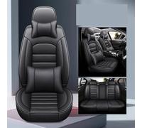 NYSQOFMB Car Seat Covers Leather Full Set For S MAX For Explorer For Octavia A5 For Kia For Soul For Carens For CRV Car Seat Covers Set(Black A)