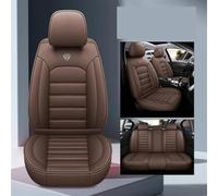NYSQOFMB Car Seat Covers Leather Full Set For S MAX For Explorer For Octavia A5 For Kia For Soul For Carens For CRV Car Seat Covers Set(Coffee)