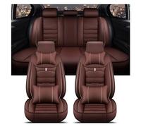 NYSQOFMB Car Seat Protector Car Seat Cover Auto Accessories Interior For JEEP For Compass For Grand Cherokee For Wrangler JK Waterproof(Coffee 5 Seat,DE)