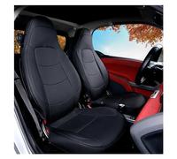 NYSQOFMB Car Seat Protector Car Seat Cover Cushion Pad Leather Front Seat Protector Interior Auto For Smart 451 For Fortwo 2009-2014 Waterproof(Black)