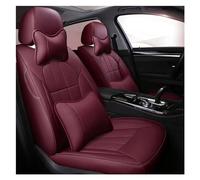 NYSQOFMB Car Seat Protector For VW For Phaeton For Caddy For EOS Custom Car Seat Cover Car Styling Waterproof(WINE RED LUX)