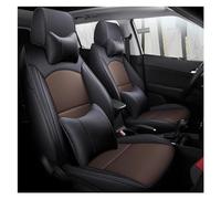 NYSQOFMB Car Seat Protector Full Coverage Car Seat Covers Ultra Comfort Waterproof Leatherette Seat Cushions For Hyundai For Ix25 2014-2019 Waterproof(Black Coffee)