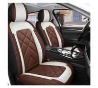 NYSQOFMB Car Seat Protector Full Five-seat Leather Car Seat Covers All-encompassing Universal Seat Covers Cushions Four Seasons Waterproof(Coffee)