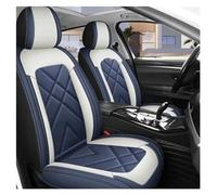 NYSQOFMB Car Seat Protector Full Five-seat Leather Car Seat Covers All-encompassing Universal Seat Covers Cushions Four Seasons Waterproof(Blue)