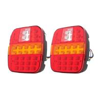 NYSQOFMB Car Tail light 39 Led Trailer Tail Light Stud Mount Combination Stop Taillight For 12V 24V Rever Lights(2 pcs)